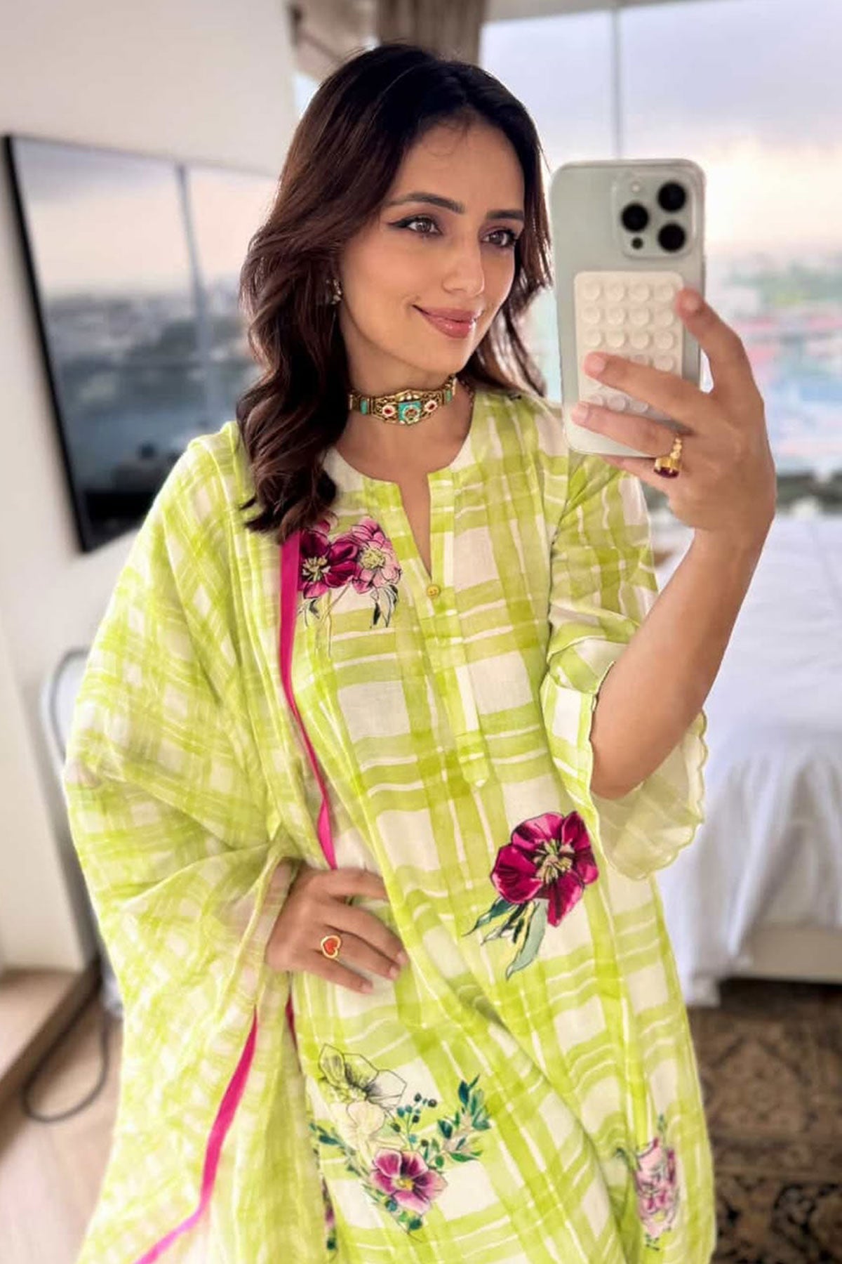 Roshni Chopra in Icecream Kurta Set