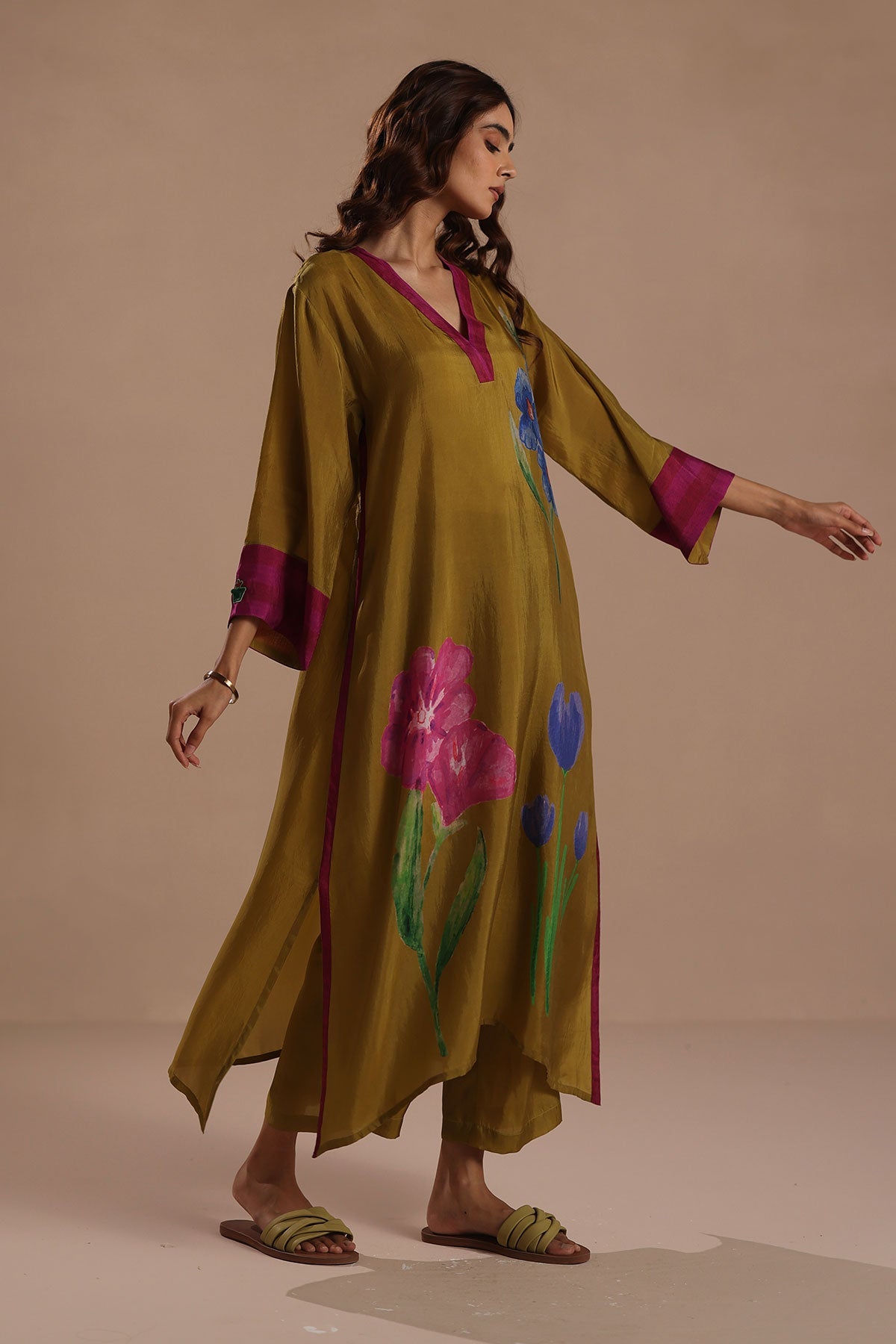 Hibiscus Kurta Set