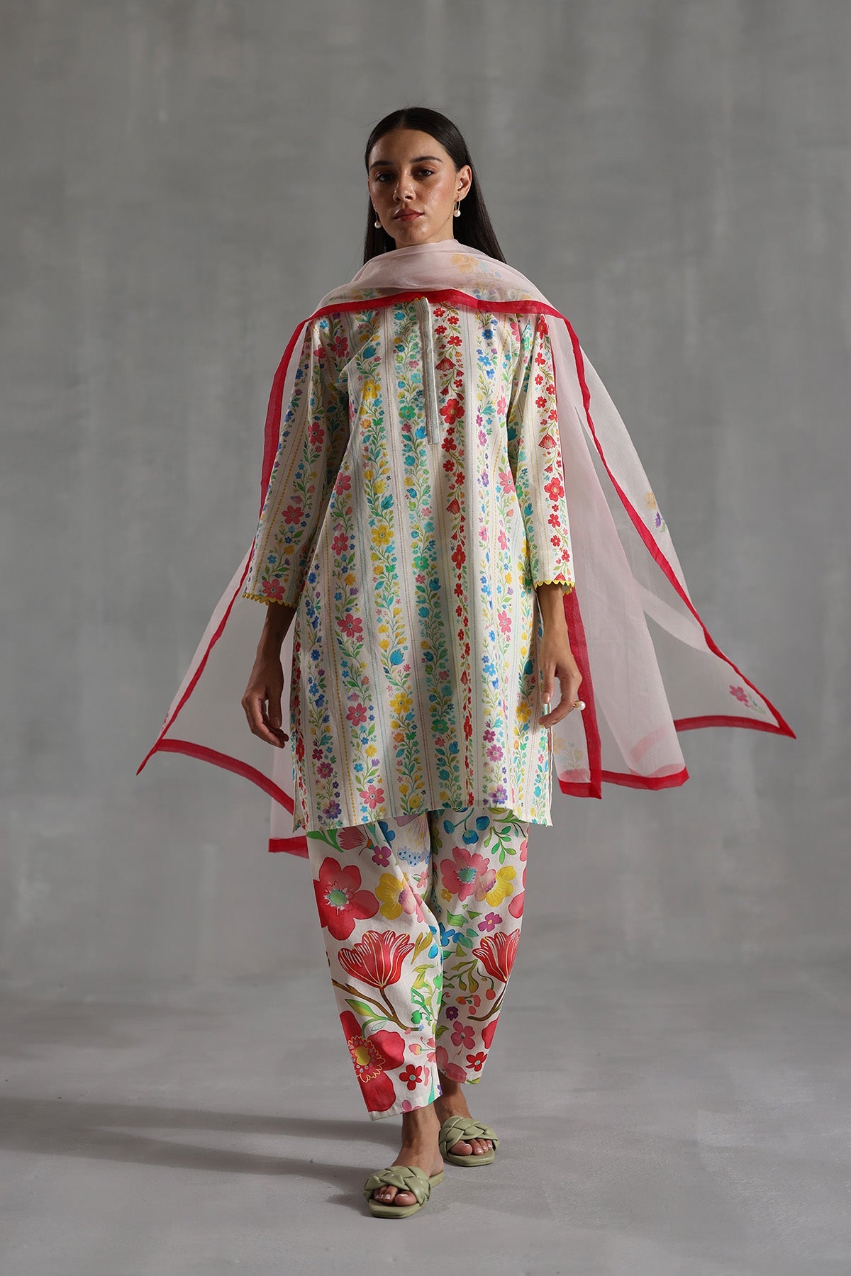 Rosette Tunic Set