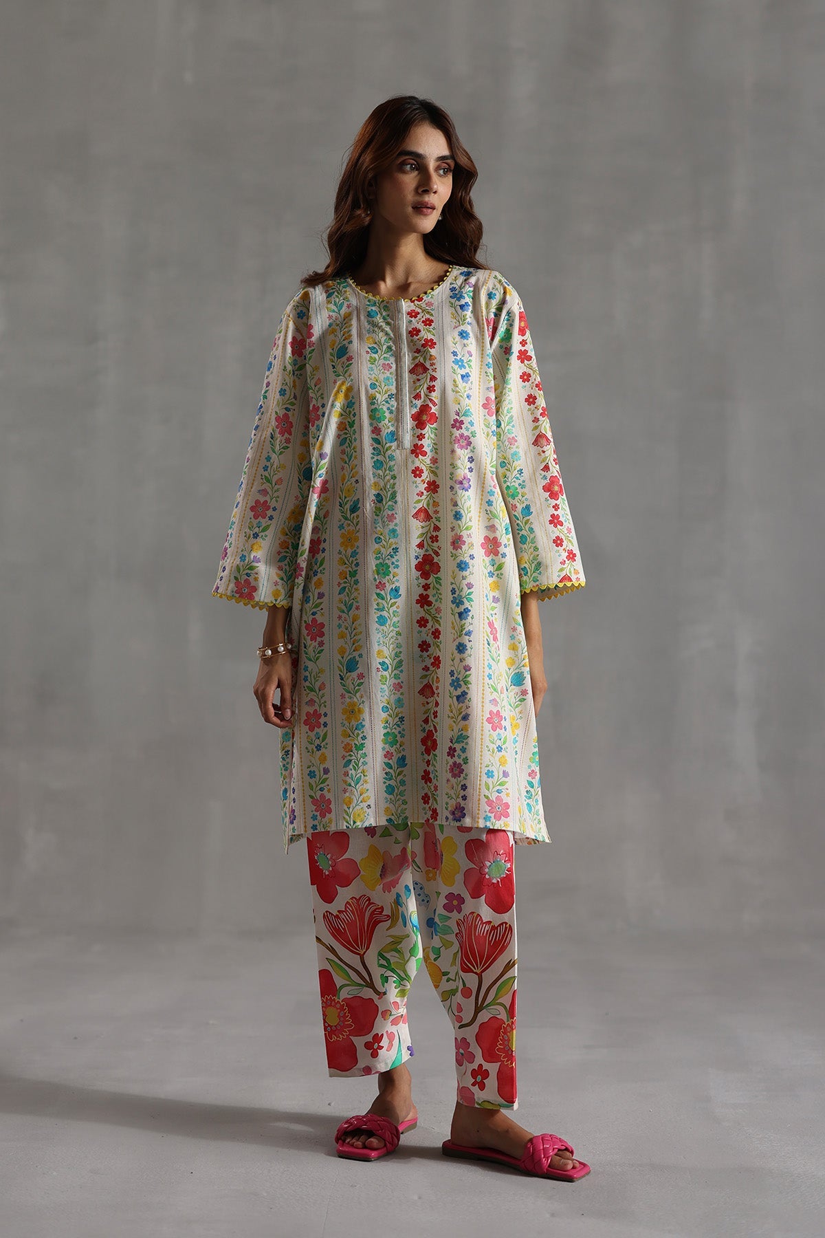 Rosette Tunic Set