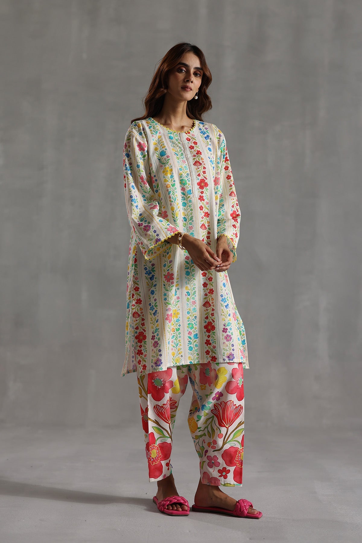 Rosette Tunic Set
