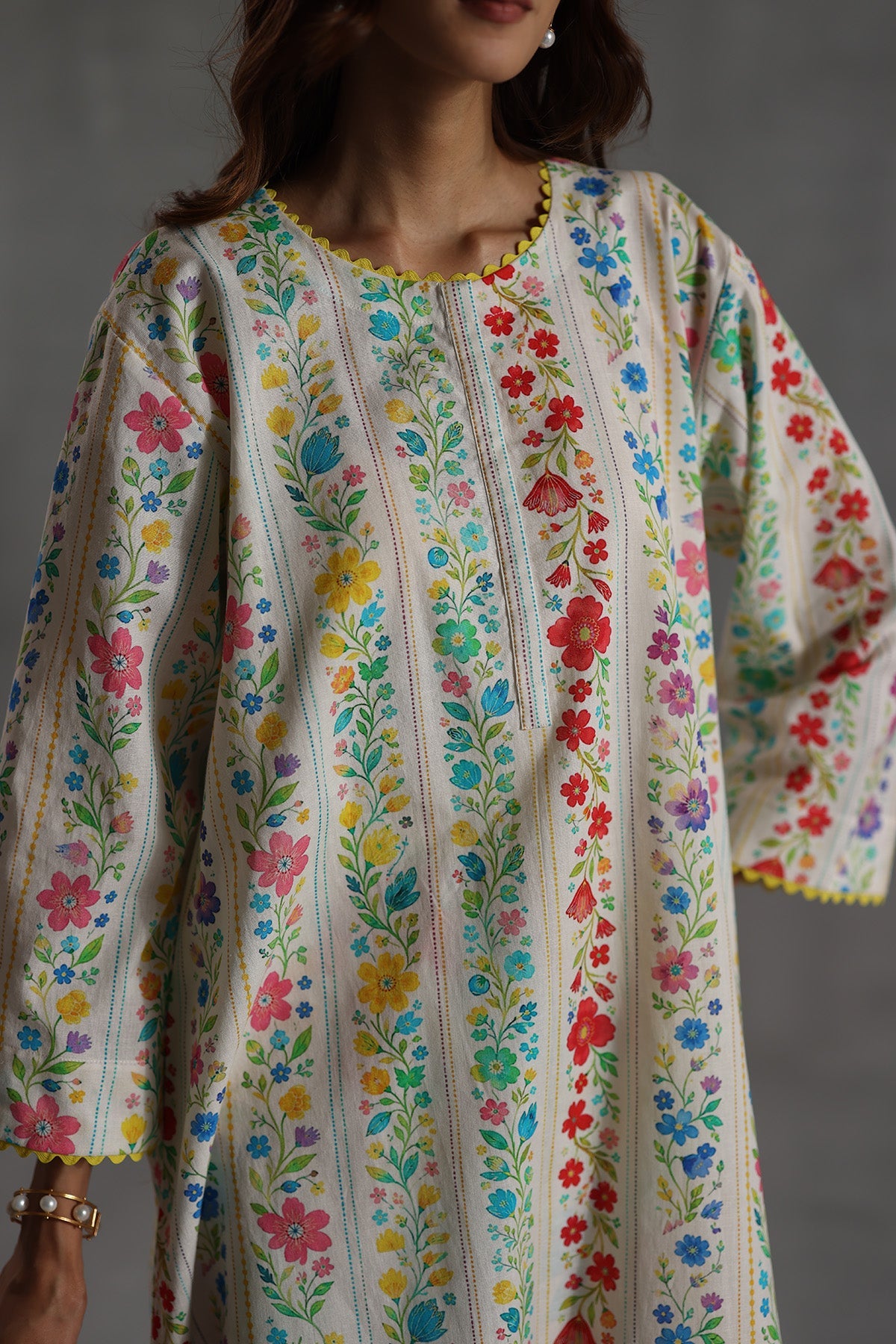 Rosette Tunic Set